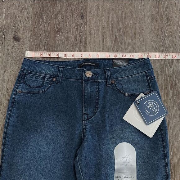AZ Denim High Rise Ankle Skinny Raw Hem Jeans Size 8 - Picture 4 of 4